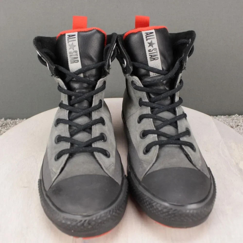 Converse Chuck Taylor Asphalt High Top Youth 6 Gray Canvas